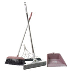 Ergonomic dustpan and broom brush designed for easy collection of dirt