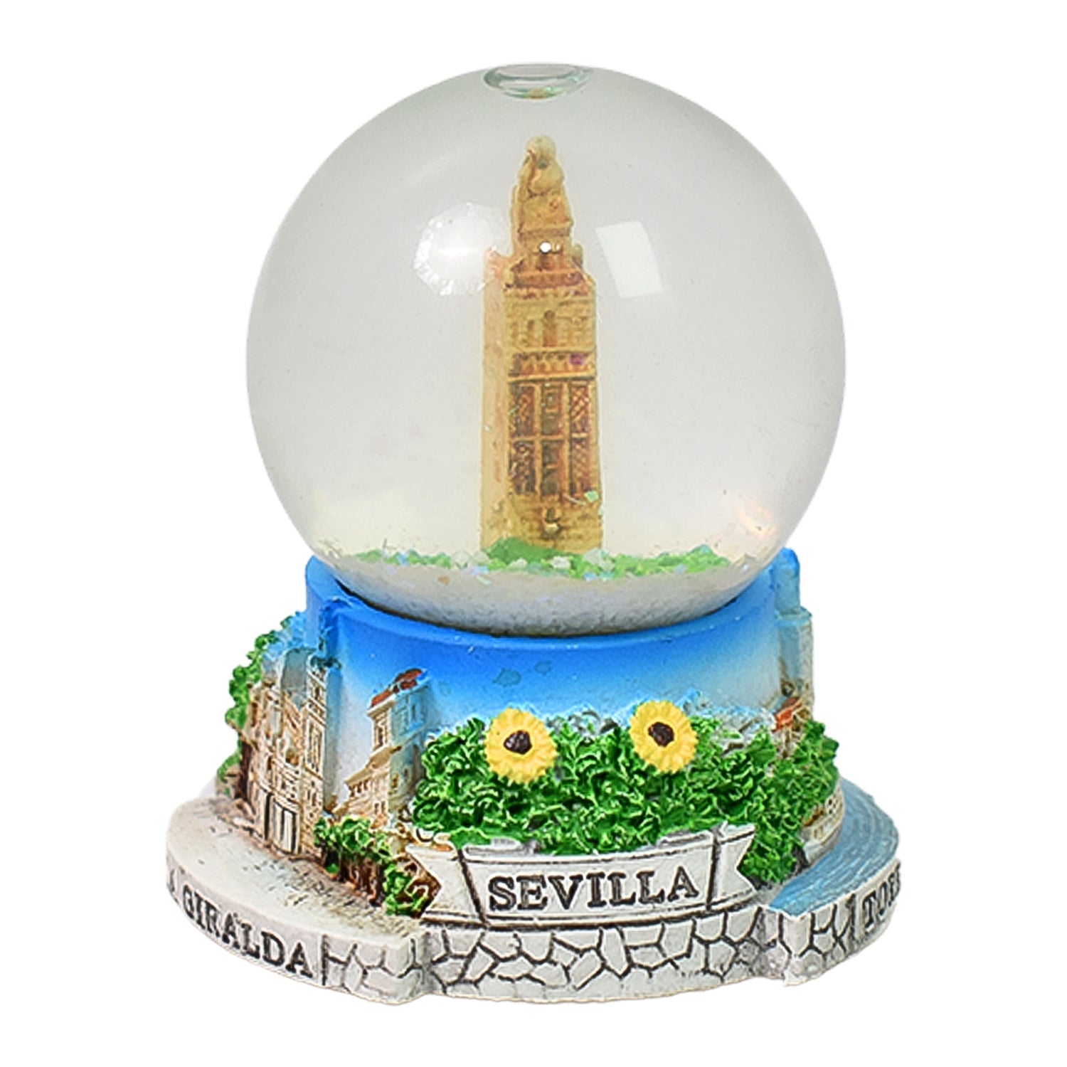 Stylishly designed snow globe serving as a charming showpiece for any table.