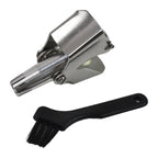Side view of the portable manual nose hair clipper, showcasing its sleek finish.