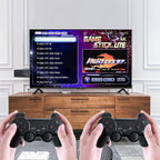 Spark Tots Wireless Gaming Console displaying various retro game screenshots.