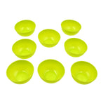 Small round plastic bowls, perfect as chutney bowls for Indian meals.