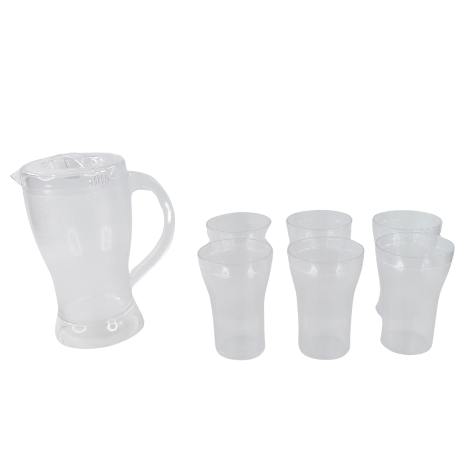 Elegant design lemon jug set with spill-resistant lid and sturdy handle