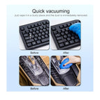 Super Clean Magic Gel effectively removing accumulated dust from a car air vent.