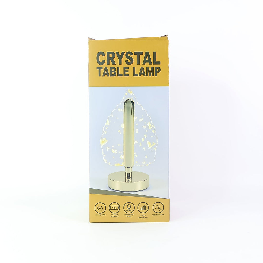 Elegant crystal table lamp suitable for bedroom and office