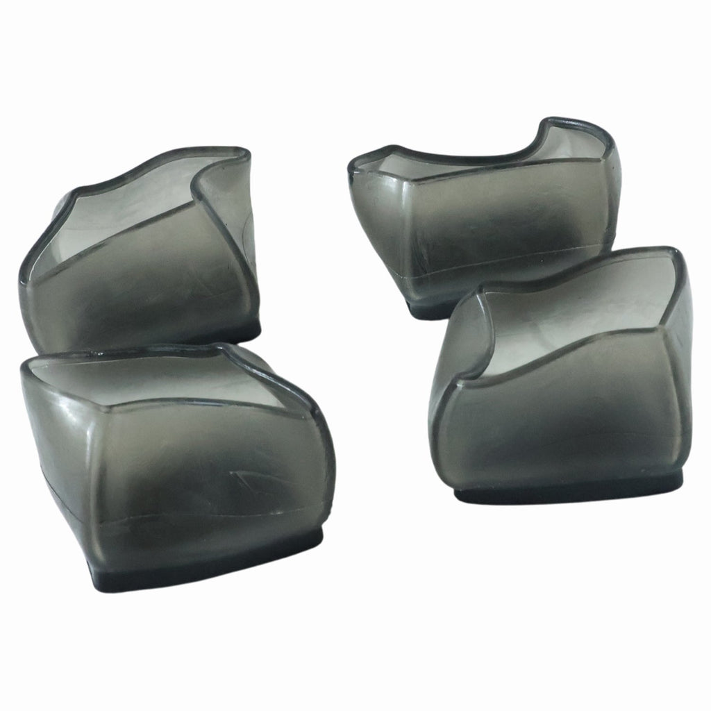 Chair leg protected with silicone cover caps for floor safety
