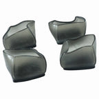 Chair leg protected with silicone cover caps for floor safety