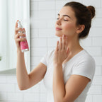 Natural skin toner rose water spray set