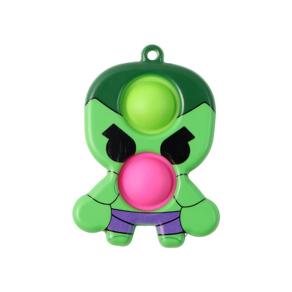 Keychain attached securely to Silicone Pop It Toy for easy carrying