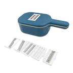Quickslice food slicer and peeler preparing ingredients for a healthy meal.