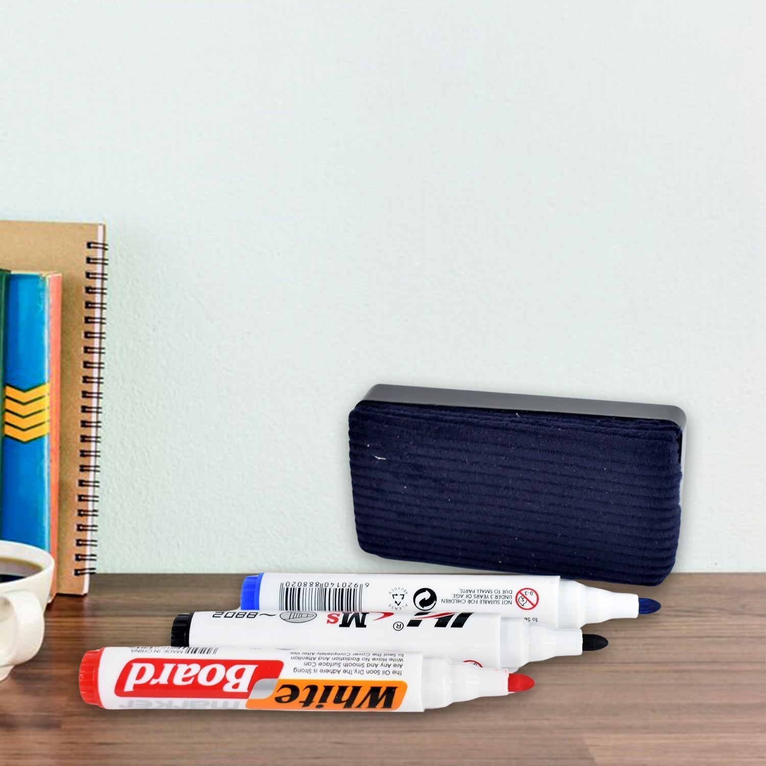 Close up of whiteboard markers with smooth, vivid ink for clear writing