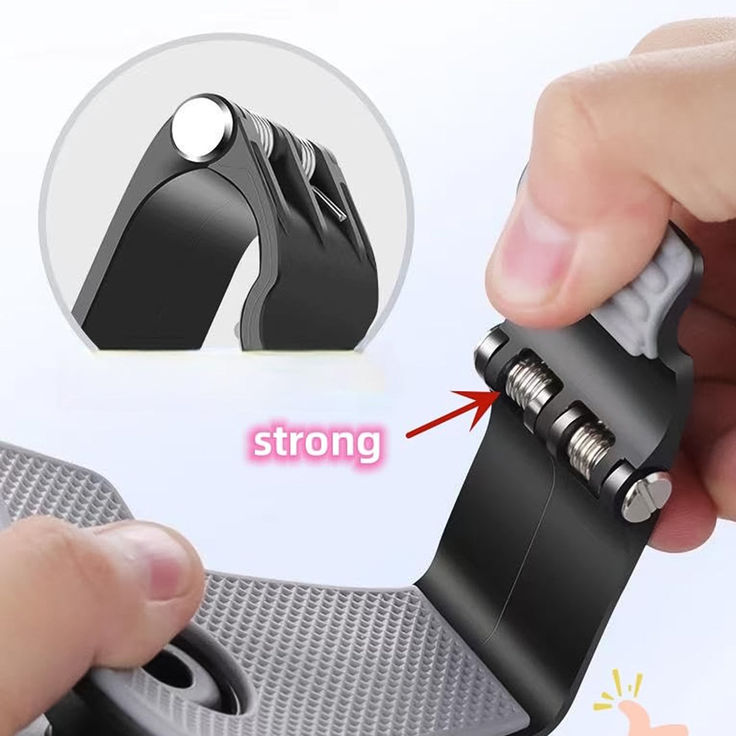 Mobile phone stand showing 360 degree rotation feature