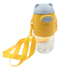 A stylish large water bottle with a straw and strap, ready for outdoor adventures.