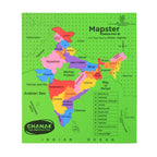 Educational India Map Learning Puzzle with states and capital matching labels
