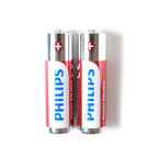 Multiple AA alkaline batteries arranged for household use