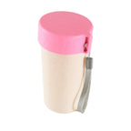 A hot beverage steaming in a hydrozilla portable coffee mug, highlighting its heat retention.