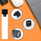 Compact rechargeable LED flashlight with USB charging port