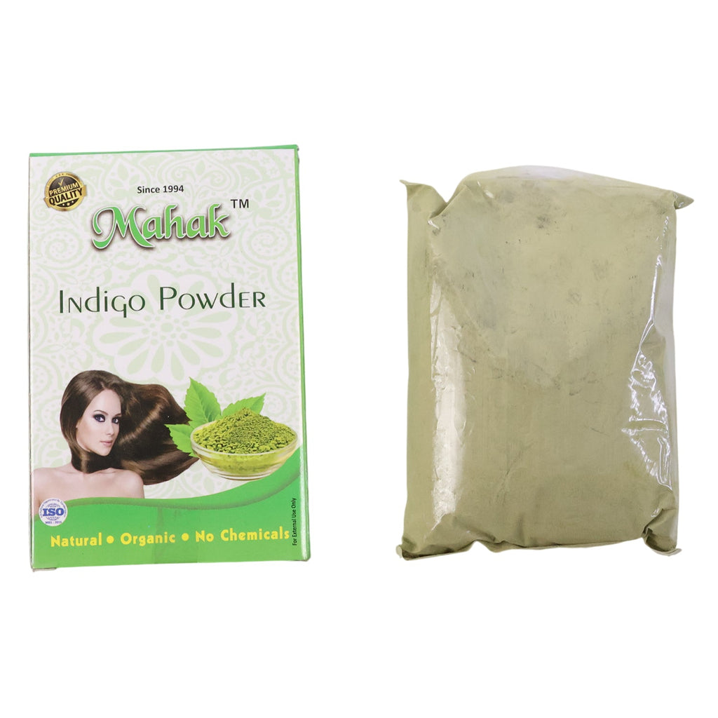 Facial kit containing natural herbal ingredients including indigo powder