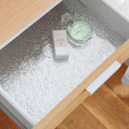 Aluminium kitchen wall sheets to shield stove area from spills and heat