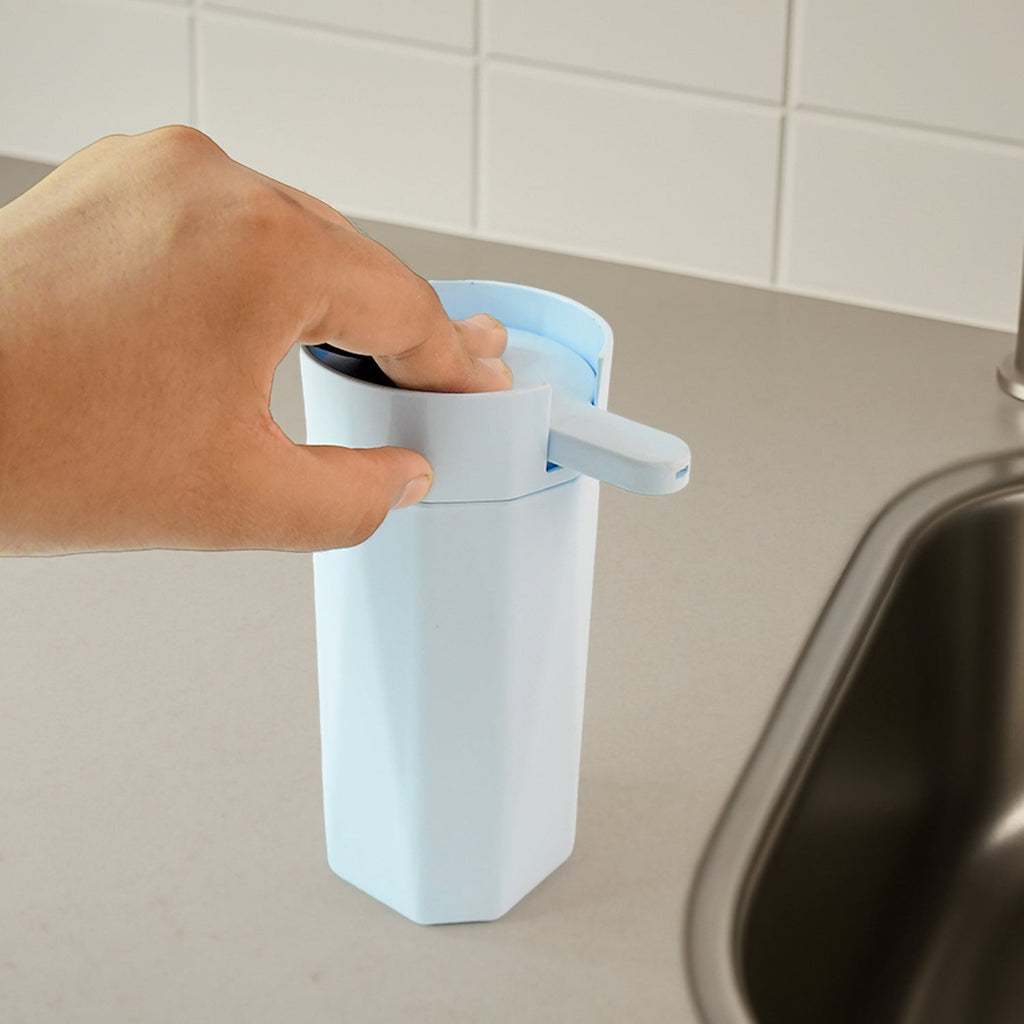 Side view of Soap Dispenser 300ml showing modern hexagonal matte finish
