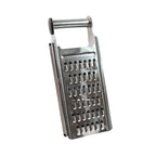 Apex stainless steel slicer and cheese grater with space-saving design