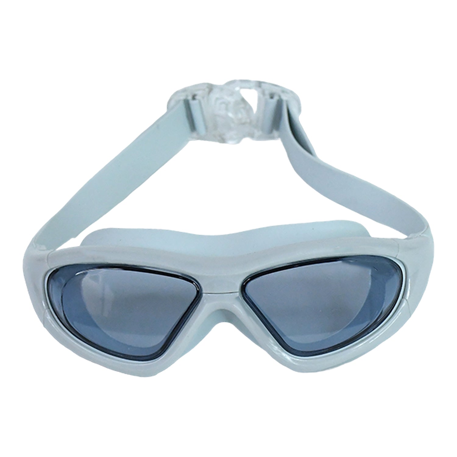 Close-up of soft silicone gasket seal on swimming goggles