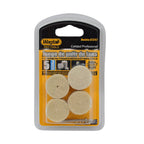 Round wool felt polishing and buffing wheels, ideal for smooth surfaces.