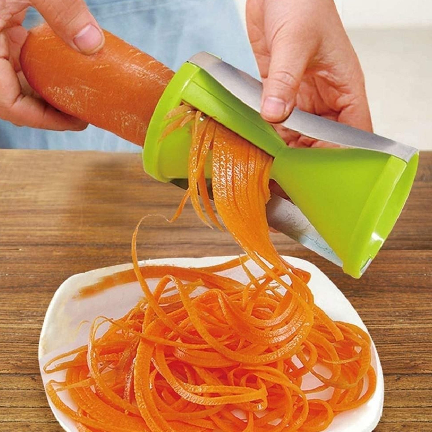 Quickslice Vegetable Spiralizer, a compact handheld tool for healthy cooking