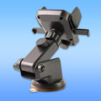 A user demonstrating the 360-degree rotating head of the adjustable car mount.