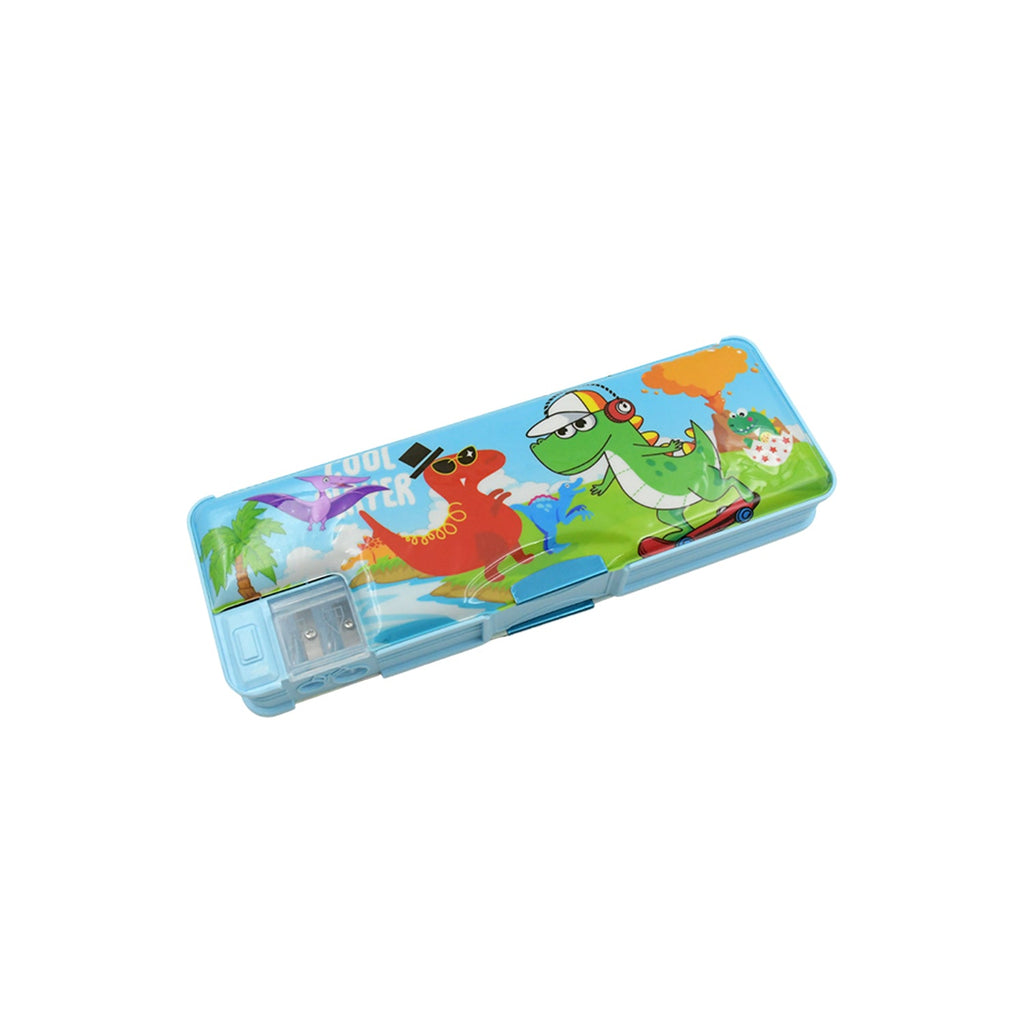 Kids' plastic pencil case featuring a popular cartoon character on its cover.