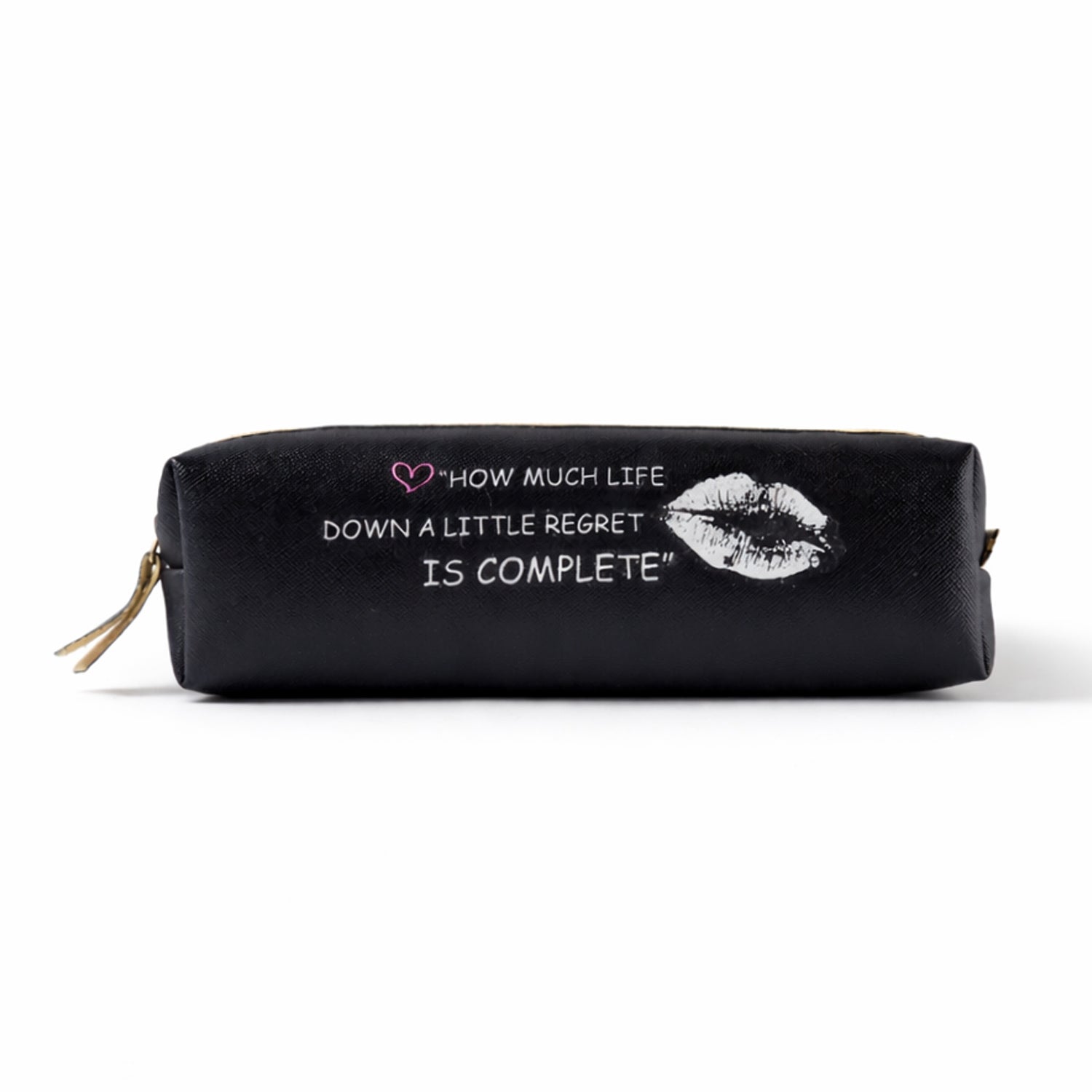 Zippered pouch for storing pens and pencils