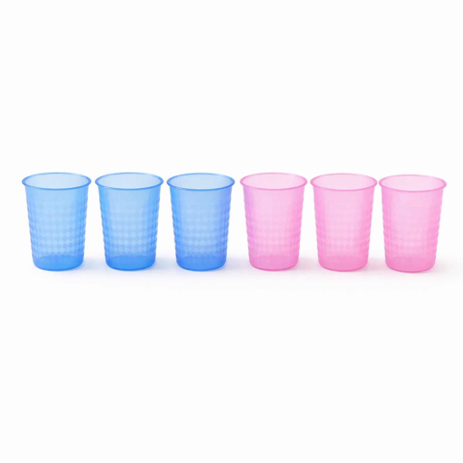 Close-up of durable plastic beverage glasses
