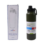 Durable 18/8 stainless steel water bottle with sweat-proof exterior