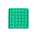 Square-shaped silicone Pop It toy in detail
