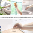 Anti-slip cleaning gloves providing a secure grip during car washing.
