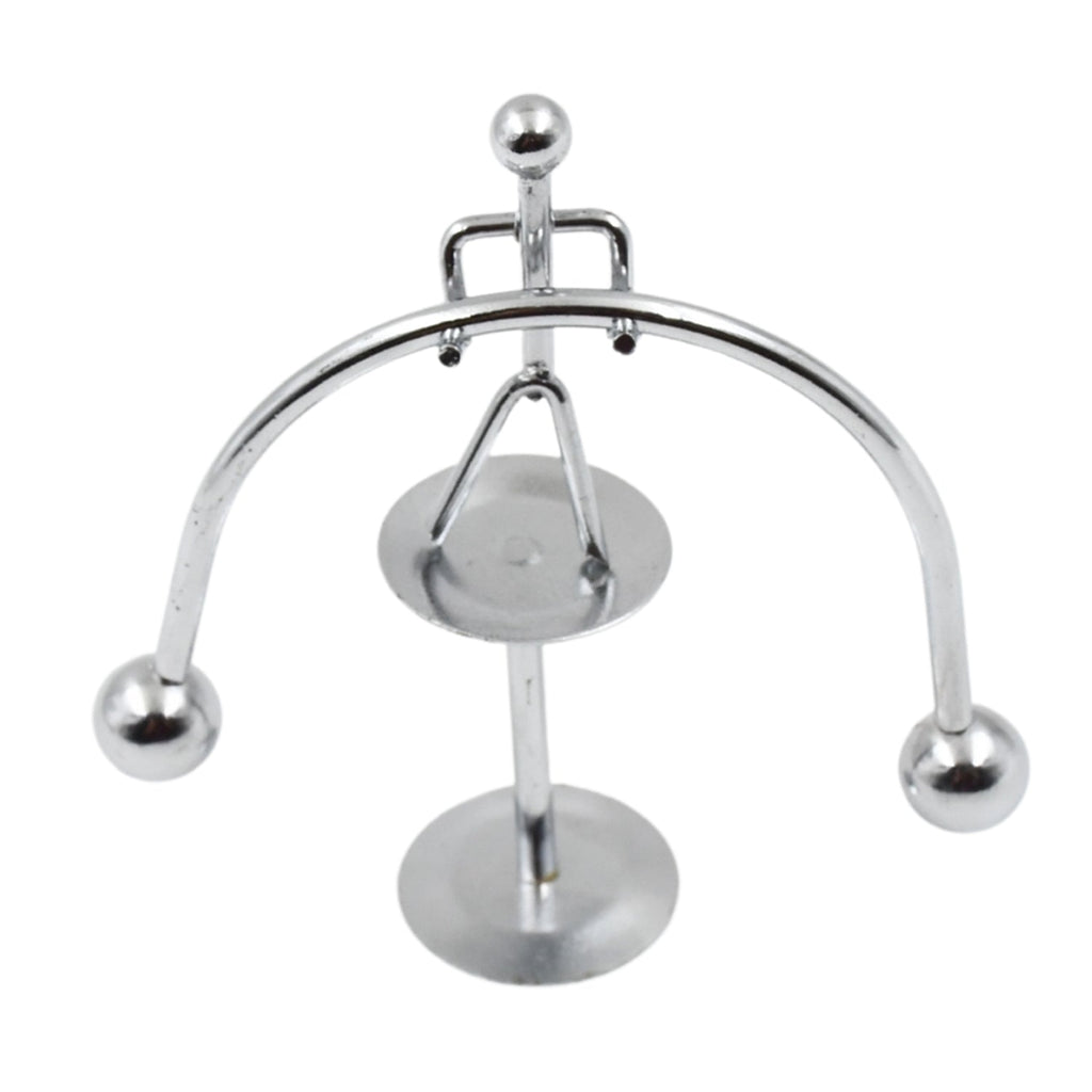 The compact Mini Steel Balance Toy, perfect as a stress-relief desk decor item.