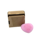 Exfoliating silicone facial scrubber with a waterproof design.