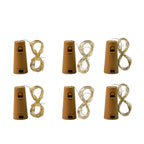 Bottle cork shaped LED light decoration with multicolor glowing bulbs
