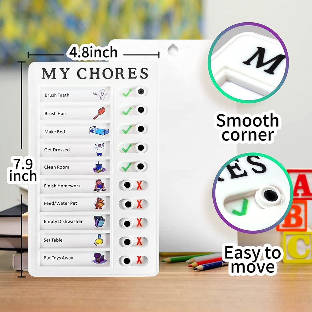 Chores note board with a pen, ready for custom task planning and reminders.