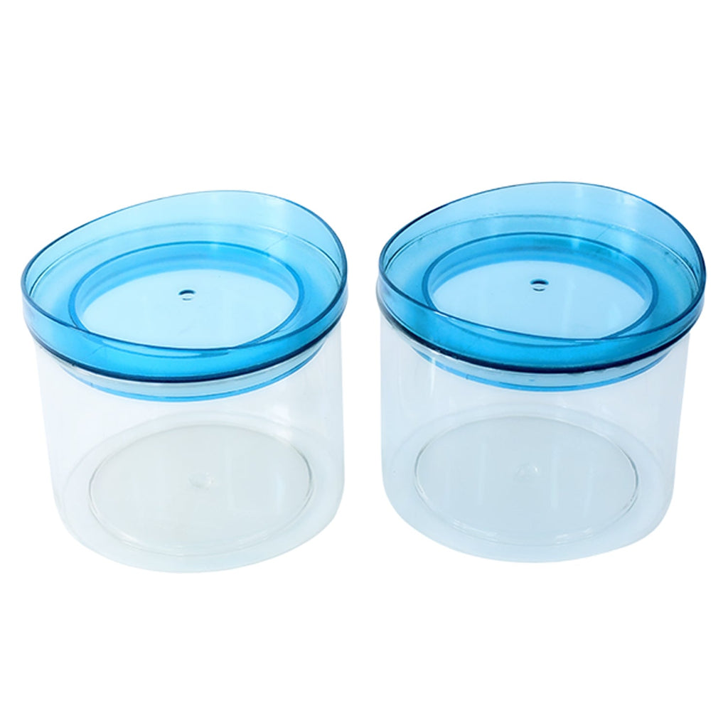 Hand opening an airtight kitchen jar, showing the easy access and secure lid design.