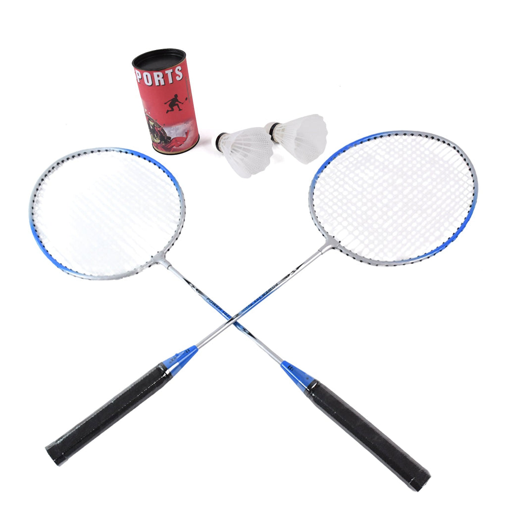 Transparent zippered carry case with shoulder strap for badminton set