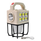 Ray lite solar camping lantern providing outdoor lighting