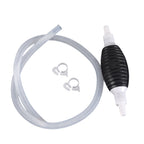Manual liquid transfer pump kit components including pipe clamps