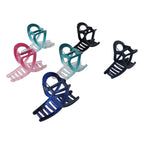 Plastic hair clamp grip featuring simple matte barrette style