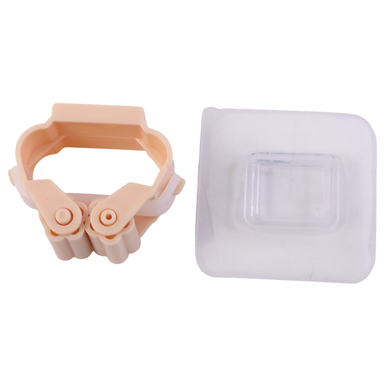 Wall mounted holder clip organizing mop in utility space