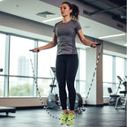 Speed jump rope with ergonomic grips for endurance practice