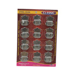 Twelve stainless steel agarbatti holders packaged together, highlighting the pack.