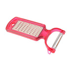 Ergonomic non-slip handle of 2-in-1 kitchen peeler and grater for safe grip