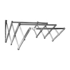 Snap dry folding rack made of stainless steel with multiple rods for clothes drying