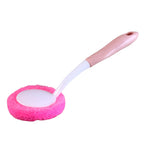 Kitchen dish scrubber tool with comfortable non-slip grip for secure handling
