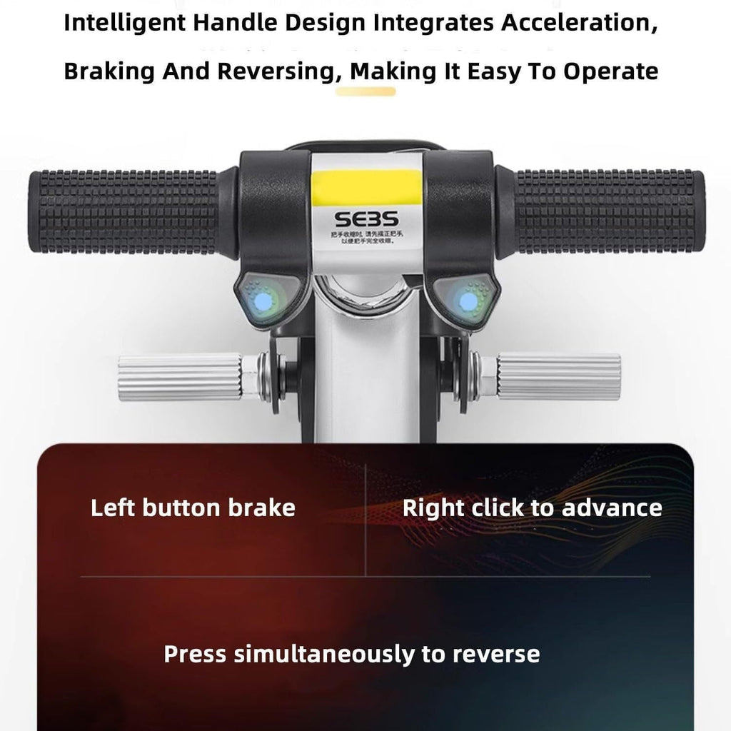 Detailed view of the  Electric Suitcase specifications and features.